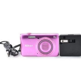 ★かわいいピンク コンパクトで使いやすい Nikon COOLPIX S3700
