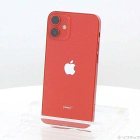 【中古】Apple(アップル) iPhone12 mini 64GB プロダクトレッド MGAE3J／A SIMフリー 【276-ud】