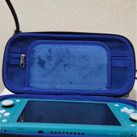 Switch lite + ブルーカバーケース