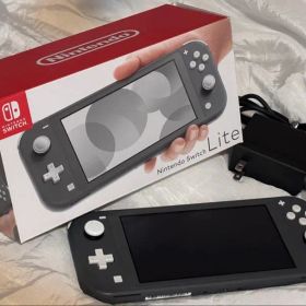 美品Nintendo Switch lightグレー新品時フィルム・充電器・箱付