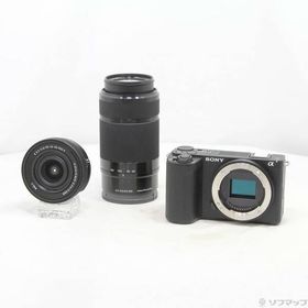 〔中古〕SONY(ソニー) VLOGCAM ZV-E10 II ダブルズームレンズキット ブラック ZV-E10M2X B〔262-ud〕