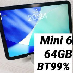 iPad mini 第6世代 セルラー 64GB BT99%