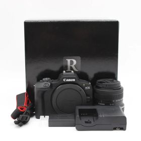 【ほぼ新品】 ショット数1000未満 Canon EOS R100 標準ズームレンズキット(RF-S18-45) ブラック/APS-C/約356g EOSR100-1845ISSTMLK JS129-02400
