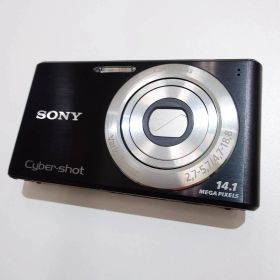【長】SONY Cyber-shot DSC-W530 ブラック SDカード・メモリースティック両対応 バッテリーあり 充電器なし 動作未確認 現状品【1896KM】H17