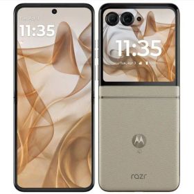 「極上美品Aランク」SIMフリー motorola razr 50 [サンドクリーム] 12GB/512GB スマホ 本体
