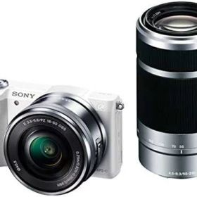 【中古】 ソニー ミラーレス一眼 α5100 ダブルズームキット E PZ 16-50mm F3.5-5.6 OSS + E 55-210mm F4.5-6.3 OSS ホワイト ILCE-5100Y 当店保証30日間 人気 ミラーレス 一眼レフ 交換