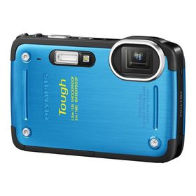 【中古】OLYMPUS デジタルカメラ TG-620 1200万画素 5m防水 1.5m耐落下衝撃 裏面照射型CMOS ブルー TG-620 BLU