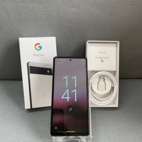 超美品 国内版 SIMフリー Google Pixel 6a 128GB チョーク色