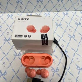 SONY ワイヤレスイヤホン WF-C500 コーラルオレンジ