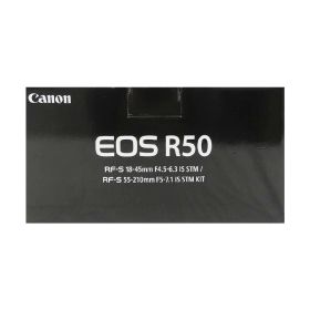 【新品】CANON キャノン ミラーレス一眼カメラ EOS R50 ダブルズームキット ブラック