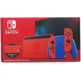 【Nintendo】任天堂『Switch(スイッチ) マリオレッド×ブルー セット キャリングケース付き』HAD-S-RAAAF ゲーム機本体 1週間保証【中古】