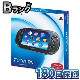 【整備済み品】 SONY PlayStation Vita 3G/Wi-Fiモデル クリスタル・ブラック PCH-1100 PSVita ヴィータ 初回限定版 180日保証