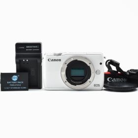 [訳あり] キヤノン Canon EOS M10 ホワイト ボディ ミラーレス一眼 デジタルカメラ イオス [美品] #3018687A