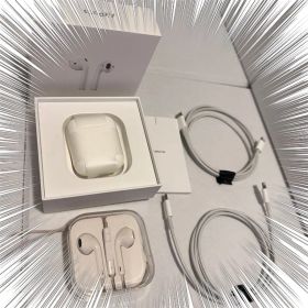 AppleAirPods 第2世代＋Apple有線イヤホン＋ライトニングC 2本