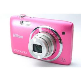 【中古】【1ヶ月保証】 ニコン Nikon デジタルカメラ COOLPIX S3500 光学7倍ズーム 有効画素数 2005万画素 ストロベリーピ