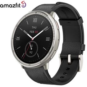 アマズフィット AMAZFIT スマートウォッチ Active 2 ブラックレザー プレミアムバージョン 腕時計 メンズ レディース GPS 健康 ウェアラ