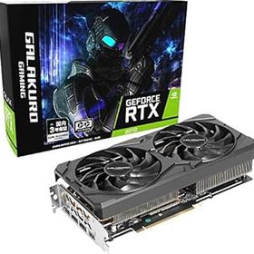 【中古】【39shop】玄人志向★NVIDIA GeForce RTX3070搭載 グラフィックボード GDDR6 8GB GALAKURO GAMINGシリーズ GG-RTX3070-E8GBOCDF2（良い）