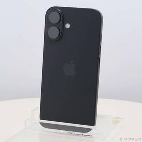 〔中古〕Apple(アップル) iPhone16 512GB ブラック MYE23J／A SIMフリー〔258-ud〕