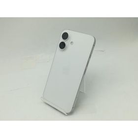 【中古】Apple docomo 【SIMフリー】 iPhone 16 128GB ホワイト MYDR3J/A【広島】保証期間１ヶ月【ランクB】