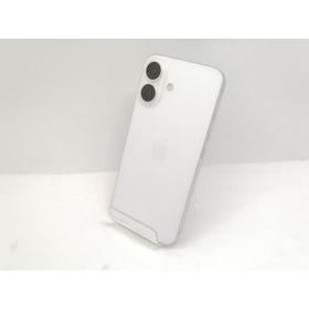 【中古】Apple au 【SIMフリー】 iPhone 16 128GB ホワイト MYDR3J/A【宇田川】保証期間１ヶ月【ランクB】