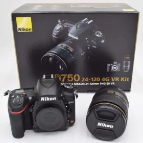【美品】Nikon ニコン デジタル一眼レフカメラ D750 24-120VR レンズキット AF-S NIKKOR 24-120mm f/4G ED VR 付属 D750LK24-120