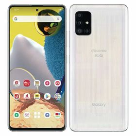 【中古】【安心保証】 Galaxy A51 5G SC-54A[128GB] docomo プリズムブリックスホワイト
