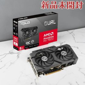 ASUS ビデオカード DUAL-RX7600-O8G-EVO Dual Radeon RX 7600 EVO OC Edition 8GB GDDR6 PCIe 4.0