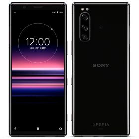 【中古】Bランク【やや傷や汚れあり】 SIMフリー J9260 SONY Xperia 5 ブラック 利用制限-(白ロム) 送料無料