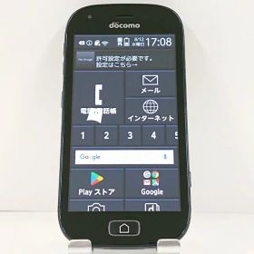 らくらくスマートフォン me F-03K ドコモ ブラック 送料無料 本体 c22018 【中古】