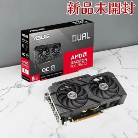 ASUS ビデオカード DUAL-RX7600-O8G-EVO Dual Radeon RX 7600 EVO OC Edition 8GB GDDR6 PCIe 4.0