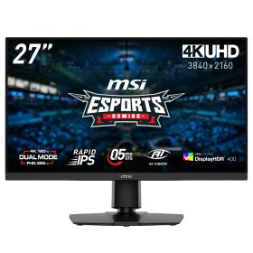 MSI ゲーミングモニター MAG 272URDF E16/27インチ/160Hz（フルHD設定時：320Hz）/0.5ms（GTG、最小値）/4K UHD（3,840 × 2,160）/RAPID IPS/HDMI/DP/Adaptive-Sync/HDR/3年保証