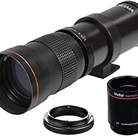 【中古】ハイパワー 420-1600mm f/8.3 HD マニュアル望遠レンズ Nikon D500 D600 D610 D700 D750 D800e D810 D810a D850 D3400 D5000 D5100 D520 0, D53