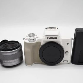 Canon EOS Kiss M2 標準レンズキット ホワイト 動作確認済み