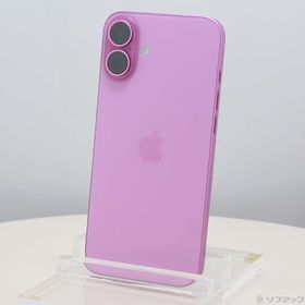 (中古)Apple iPhone16 Plus 256GB ピンク MXVJ3J/A SIMフリー(258-ud)