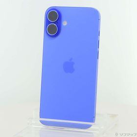 (中古)Apple iPhone16 Plus 128GB ウルトラマリン MXVE3J/A SIMフリー(371-ud)