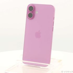 (中古)Apple iPhone16 Plus 256GB ピンク MXVJ3J/A SIMフリー(349-ud)