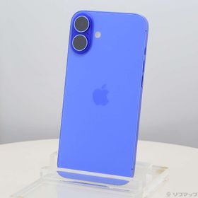 (中古)Apple iPhone16 Plus 128GB ウルトラマリン NXVE3J/A SIMフリー(258-ud)