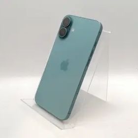 【中古】Apple au 【SIMフリー】 iPhone 16 Plus 128GB ティール MXVF3J/A【高崎モントレー】保証期間１ヶ月【ランクA】