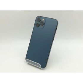 【中古】Apple SoftBank 【SIMロック解除済み】 iPhone 12 Pro 128GB パシフィックブルー MGM83J/A【神戸】保証期間1ヶ月【ランクC】