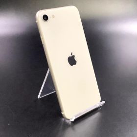 【全額返金保証】【最速発送】 iPhone SE（第3世代） 64GB スターライト docomo SIMフリー 白ロム 動作確認済 82%