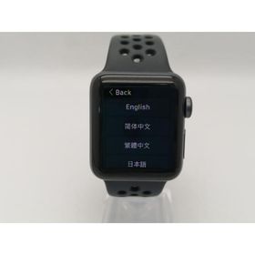 【中古】Apple Apple Watch Series3 Nike+ 38mm GPS スペースグレイアルミ/アンスラサイト/ブラックNikeスポーツバンド【広島本通】保証期間１ヶ月【ランクB】