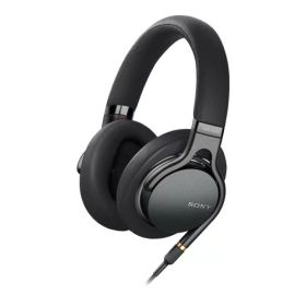 ソニー ヘッドホン MDR-1AM2 B : ハイレゾ 密閉型 折りたたみ式 ケーブル着脱式/バランス接続 Φ4.4ケーブル同梱 リモコン/マイク付 2018年 360 Reality Audio認定モデル ブラック MDR-1AM2 B