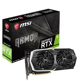 【中古】【非常に良い】MSI GeForce RTX 2070 ARMOR 8G グラフィックスボード ブラック VD6761