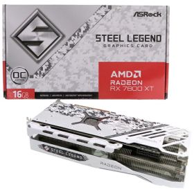 【ASRock】アスロック『グラフィックボード / Radeon RX 7800 XT Steel Legend 16G OC』RX7800XT SL 16GO PCパーツ 1週間保証【中古】