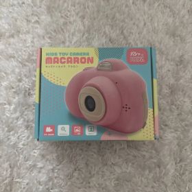 【新品】キッズトイカメラ マカロン ストロベリー