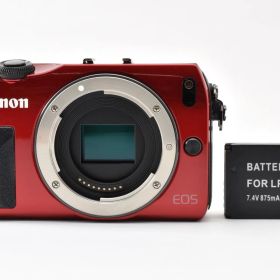 ★極美品★ Canon EOS M 初代 レッド ミラーレス一眼 ボディ バッテリー付 #971