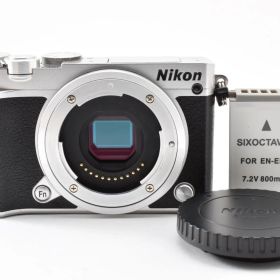 【返品保証】★良品★ニコン Nikon 1 J5 ボディ シルバー★ L95#7215