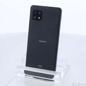 (中古)SHARP AQUOS sense6 64GB ブラック SHG05 au SIMフリー(349-ud)