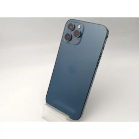 【中古】Apple SoftBank 【SIMロック解除済み】 iPhone 12 Pro Max 128GB パシフィックブルー MGCX3J/A【イオンモール新利府】保証期間1ヶ月【ランクC】