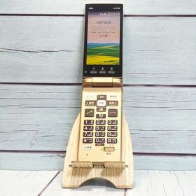au 京セラ かんたんケータイ KYF38 シャンパンゴールド 748